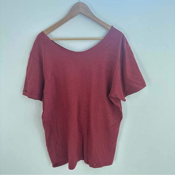 Bama Alabama Crimson Tide Destroyed off the shoulder T-Shirt - Picture 13 of 13